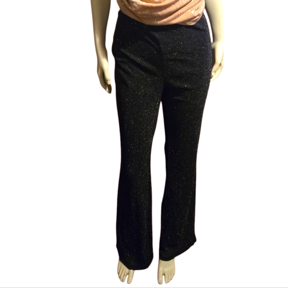 Pants - Elegant Black Shimmer Pants
